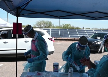 Arizona National Guard hosts COVID-19 test site with the Tohono O’odham Nation