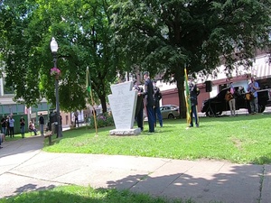 Fallen Soldiers from the 28th Military Police Company honored during monument dedication
