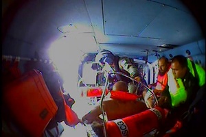 Coast Guard rescues 6 from overturned vessel after mariner activates emergency beacon