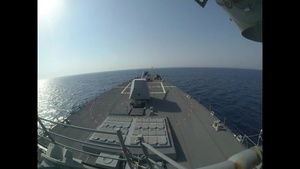 USS Ralph Johnson transits the Strait of Hormuz