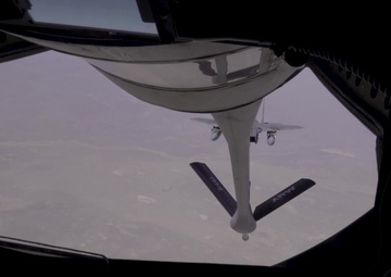 Air-to-air refueling with F-15C Eagles