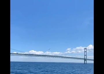 Detectives seek help finding pilot who flew under Mackinac Bridge