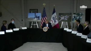 President Trump Participates in an Iowa Disaster Recovery Briefing