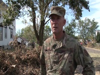 Iowa Guard members clean up debris after derecho storm