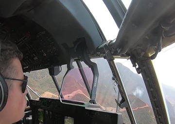 California Air National Guard aircraft suppress wildfire efforts at Lake Fire