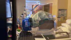 US Air Force internal medicine physician serves at Harbor-UCLA Medical Center in California during COVID-19 response efforts