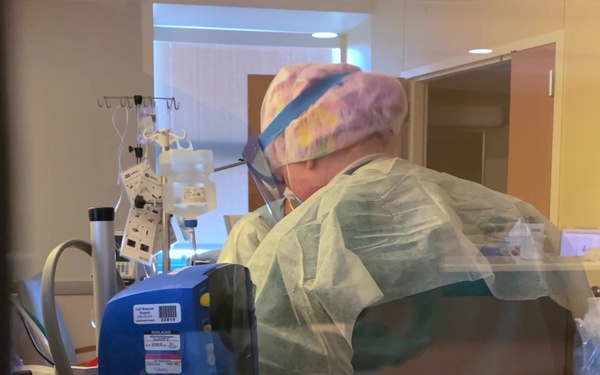 US Air Force internal medicine physician serves at Harbor-UCLA Medical Center in California during COVID-19 response efforts
