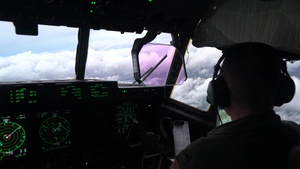53rd Weather Reconnaissance Squadron Airmen gather data from Tropical Storm Laura