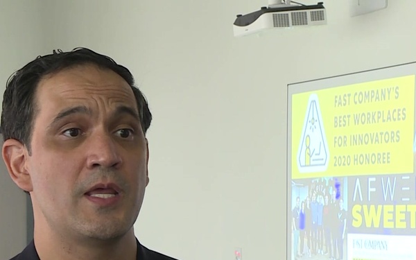 Air Force Top 3 visit AFWERX A-Roll