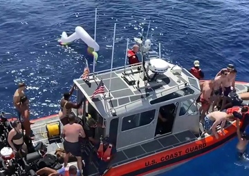 Coast Guard cutter crews encounter shark during swim call while patrolling Oceania
