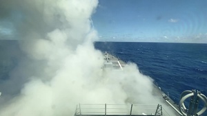 USS Chung-Hoon Missile Launch and Five-Inch Shoot - RIMPAC 2020