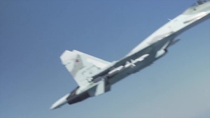 Unsafe, unprofessional intercept of US bomber by Russian aircraft over the Black Sea