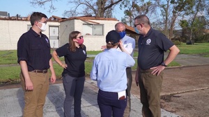 FEMA Administrator Tours Lake Charles in Aftermath of Hurricane Laura