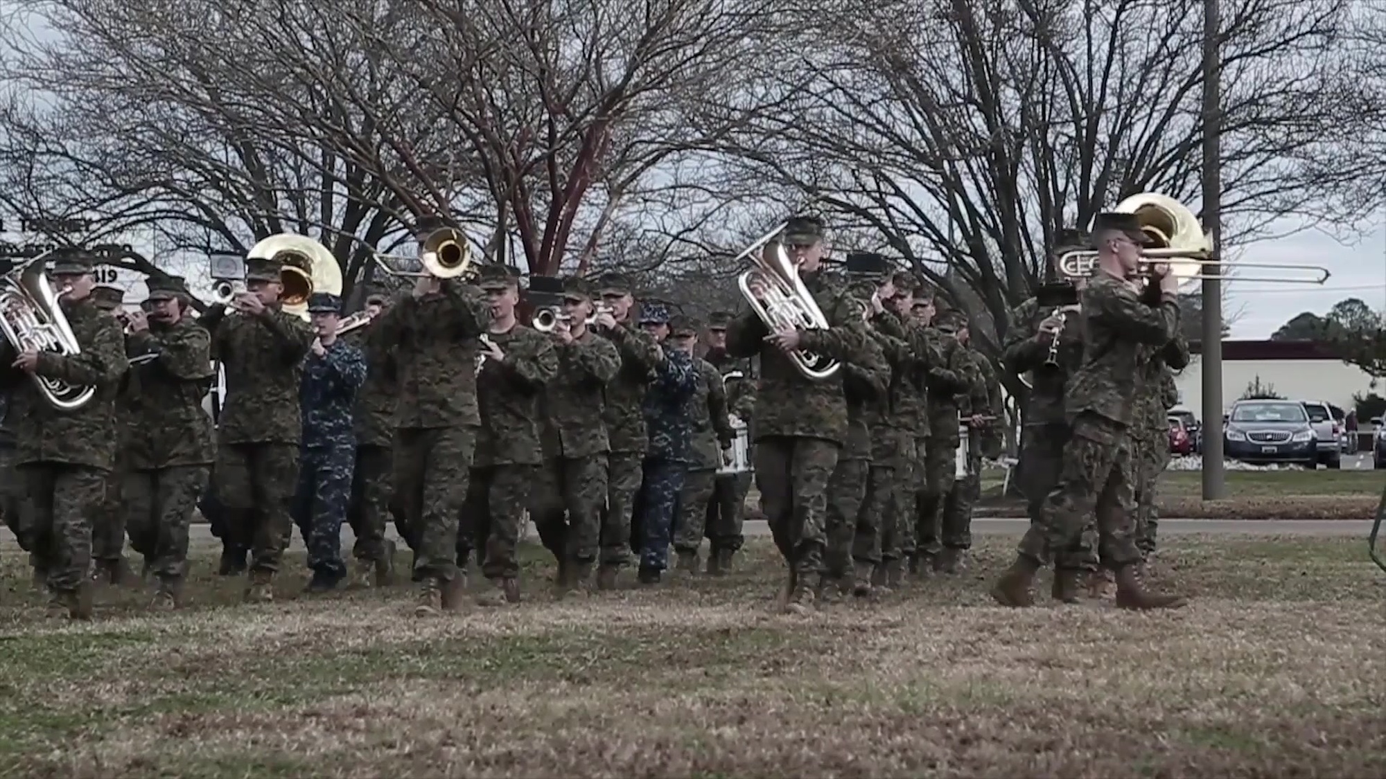 U.S. Marine StaffSgt Steven Andrews, musician placement director, 9th Marine Corps District explains the process to become a Marine Musician. (U.S. Marine Corps Video by Cpl Baylee M. Boggs)