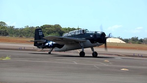 WWII-Era Warbirds Fly Over Hawaii