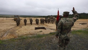 Charlie Battery 1st Sgt. commands fire line