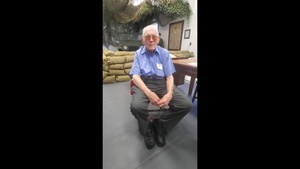 World War II Veteran Donald Whitaker reflects on departing Camp McCoy in 1946