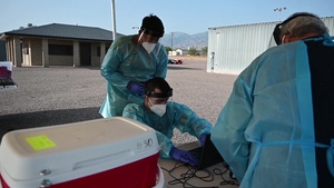 Arizona National Guard helps administer COVID-19 tests in Safford, AZ