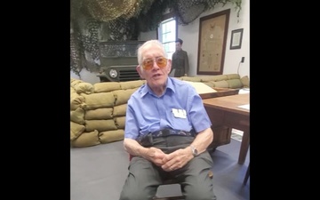 World War II Veteran Donald Whitaker decribes how he became military bugler, more