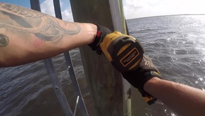 Coast Guard repairs aids on Lake Charles, Louisiana