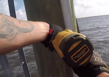 Coast Guard repairs aids on Lake Charles, Louisiana