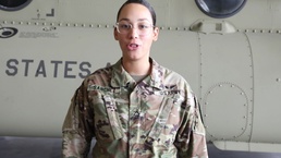 Private Laura Sanchez Talks Army Aviation Maintenance