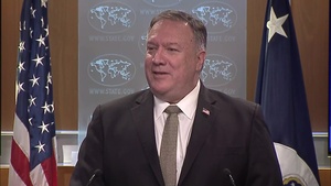 Secretary Pompeo Makes a Podium Announcement
