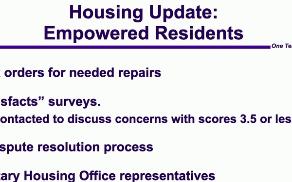 Randolph AFB Housing Virtual Town Hall