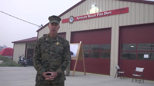 MCMWTC Commander Addresses Firefighters and Marines Combating Slink Fire