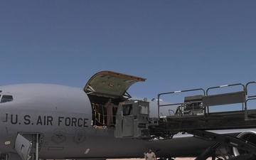 Red Tail Airmen Load Incoming KC-135