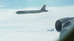 B-52s integrate with Ukrainian fighter aircraft.