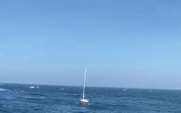 Coast Guard, good Samaritans rescue 3 aboard disabled sailboat approximately 75 miles off Gualala Point