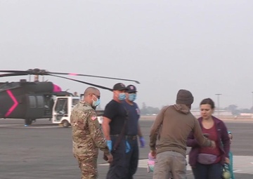 Cal Guard rescues people trapped by Creek Fire