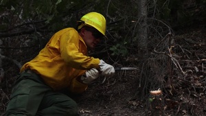 14th BEB and Wildland Firefighters prep for burnout operations during August Complex wildfire B-roll package 2