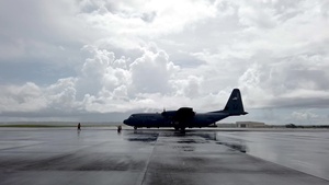 C-130s  arrive at Andersen Air Force Base during Valiant Shield 2020