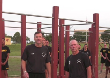 III Armored Corps Leg Tuck Challenge