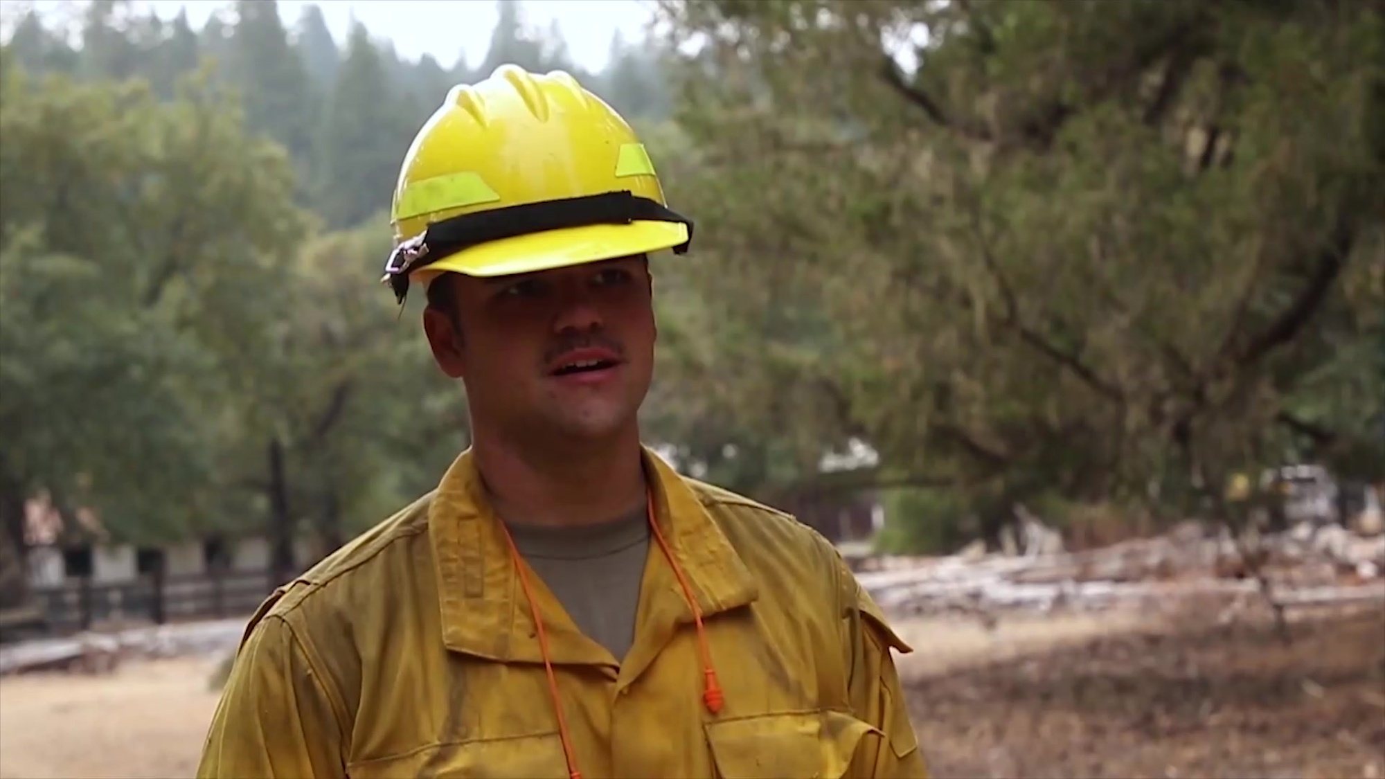 More than 200 Soldiers assigned to the 14th Brigade Engineer Battalion are deployed to the August Complex wildfire in Northern California, at the request of the National Interagency Fire Center in support of the Department of Defense’s wildland fire fighting response operations, where the Soldiers work side-by-side with professional wildland firefighters.  (U.S. Army video by Spc. Michael Ybarra)