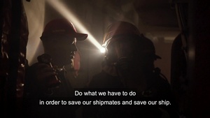 Fighting fires on navy ships