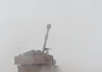 1-5 FA performs livefire gunnery at NTC