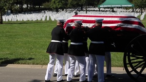 Marine Corps Body Bearers Lay Repatriated WWII Marine Pfc. Harry Morrissey to Rest at Arlington National Cemetery (B-Roll)