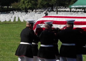 Marine Corps Body Bearers Lay Repatriated WWII Marine Pfc. Harry Morrissey to Rest at Arlington National Cemetery (B-Roll)