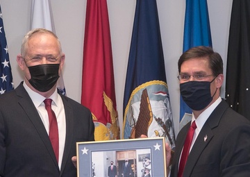 Defense Secretary Dr. Mark T. Esper hosted Israeli Defense Minister Benjamin Gantz