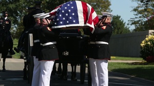 Marine Corps Body Bearers Lay Repatriated WWII Marine Pfc. Harry Morrissey to Rest at Arlington National Cemetery (B-Roll)
