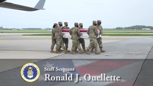 Air Force Staff Sgt. Ronald J. Ouellette - Dignified Transfer