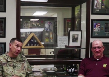 SFC(R) Prevost induction to the US Army Military Police Hall of Fame