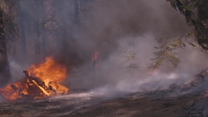 7th Engineer Support Battalion conducts wildland fire fighting operations with National Interagency Fire Center personnel day six