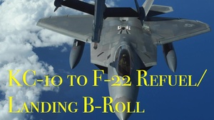 Valiant Shield 2020 KC-10 Fuels F-22 B-Roll