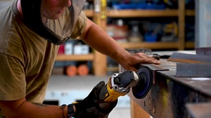 C.E. Slow Motion Welding and Grinding