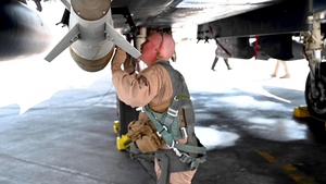 Slow-motion F-15 Prep and Taxi