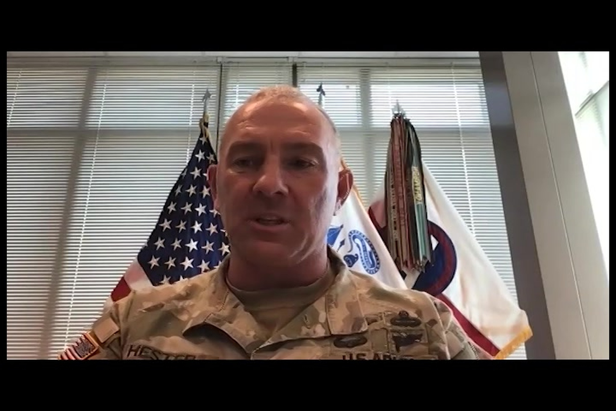 Part one of a video  of CMSgt Steve Cenov, 20th FW Command Chief, CMSgt John Storms, U.S. Air Forces Central Command Chief, CMSgt Benjamin Hedden, 15th AF Command Team chief and Command Sgt. Major Brian Hester, U.S. Army Central Command Sergeant Major, connecting virtually to have an honest and raw conversation about suicide prevention and how, with vulnerability and courage, leaders can be there for service members experiencing mental health hardships.